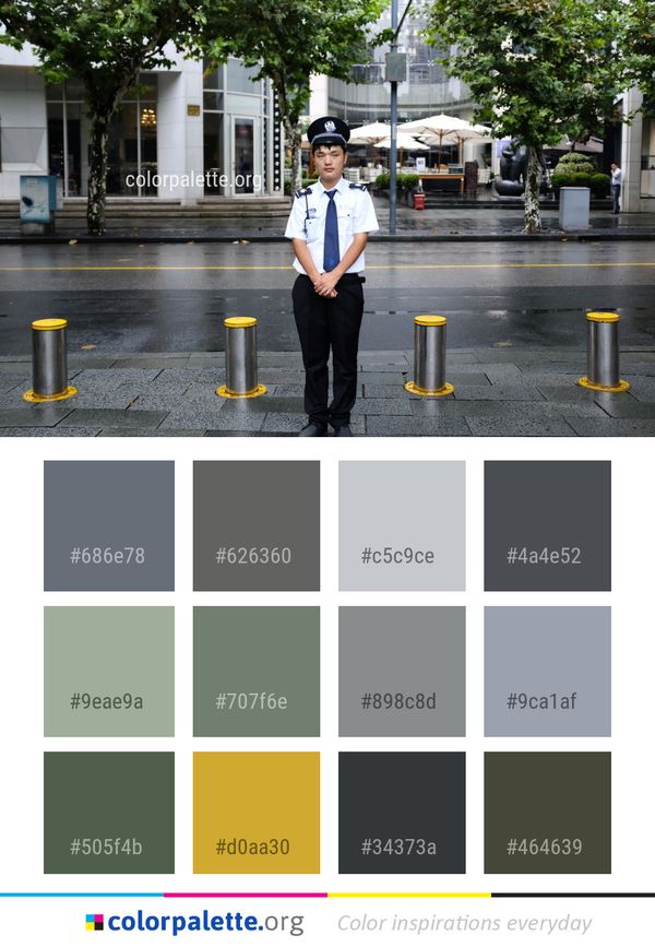 Public Space Infrastructure Standing Color Palette