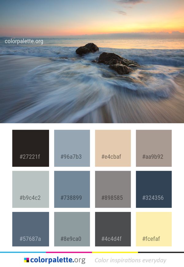 Sea Body Of Water Ocean Color Palette