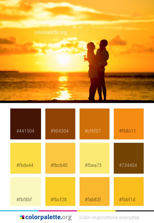Sky Photograph Yellow Color Palette
