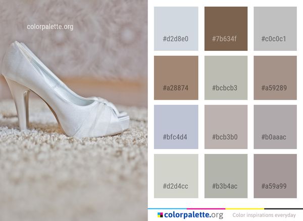 White Photograph Footwear Color Palette