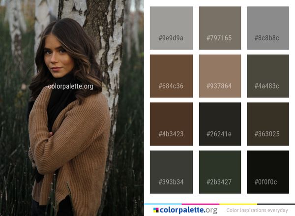Beauty Outerwear Scarf Color Palette
