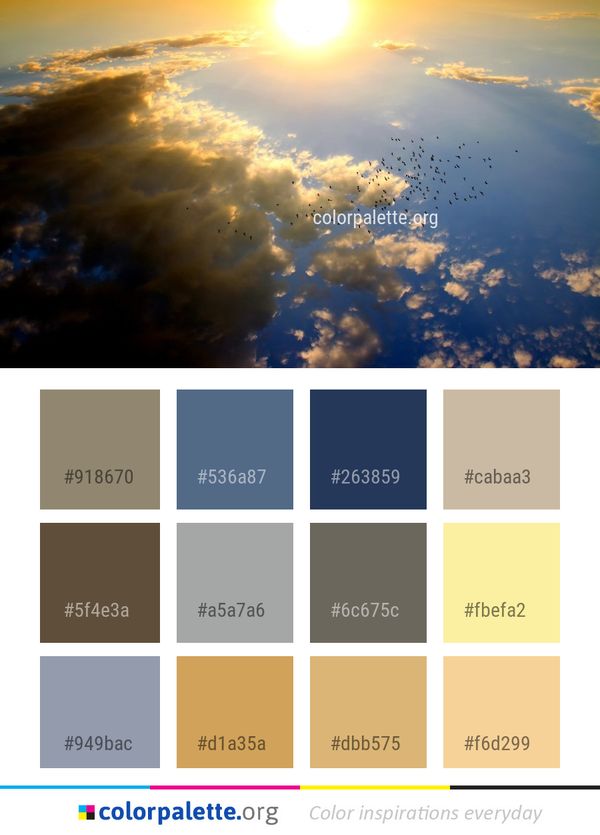 Sky Atmosphere Daytime Color Palette