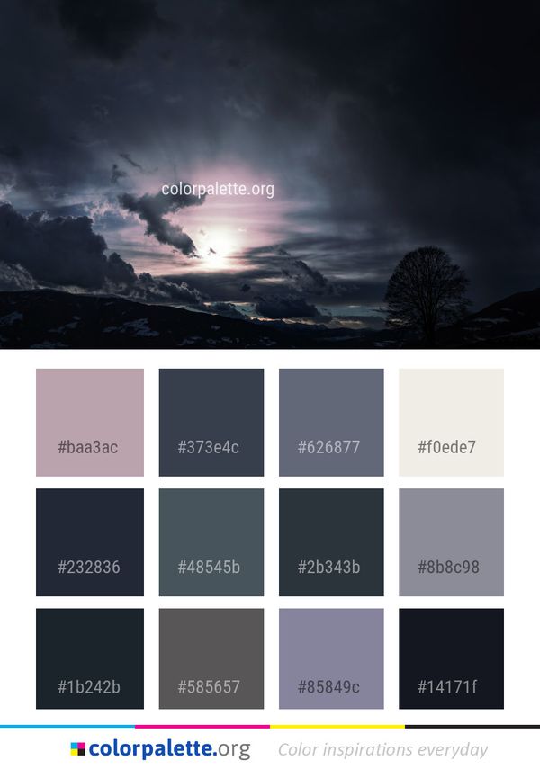Sky Cloud Atmosphere Color Palette