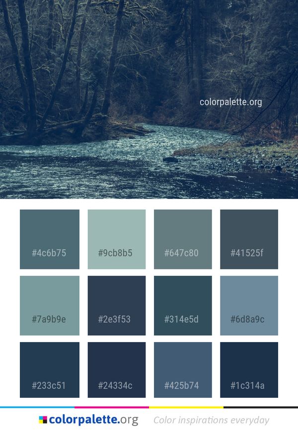 Water Nature River Color Palette