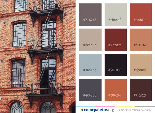 Brickwork Brick Landmark Color Palette