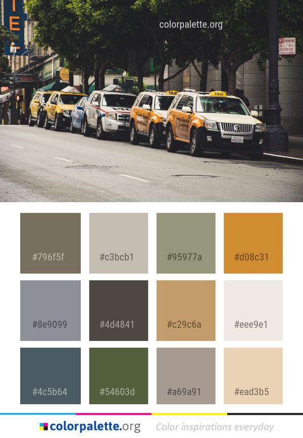Car Land Vehicle Color Palette