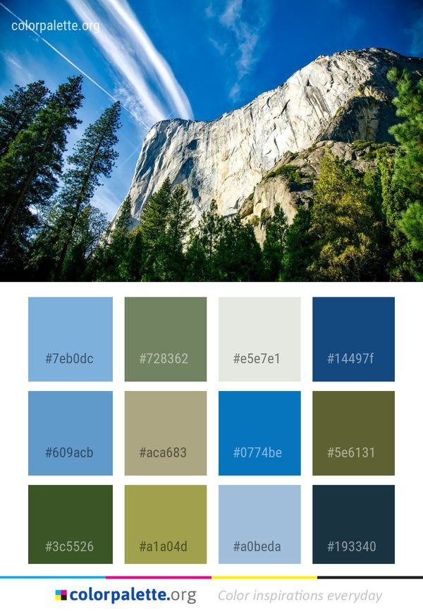 Nature Sky Reserve Color Palette