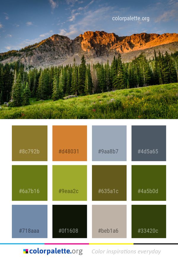 Nature Wilderness Sky Color Palette