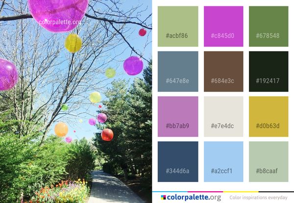 Pink Balloon Spring Color Palette