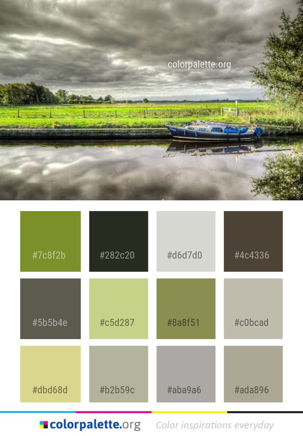 Reflection Waterway Water Color Palette