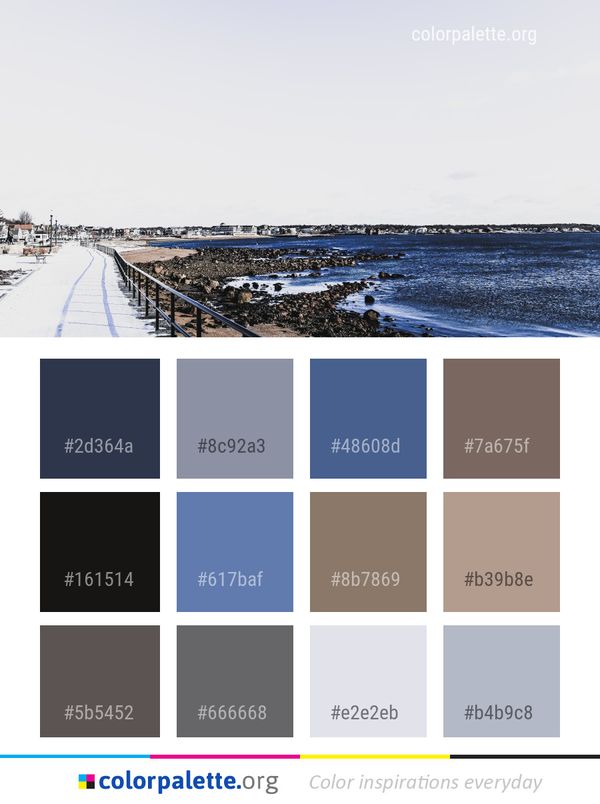 Sea Sky Winter Color Palette