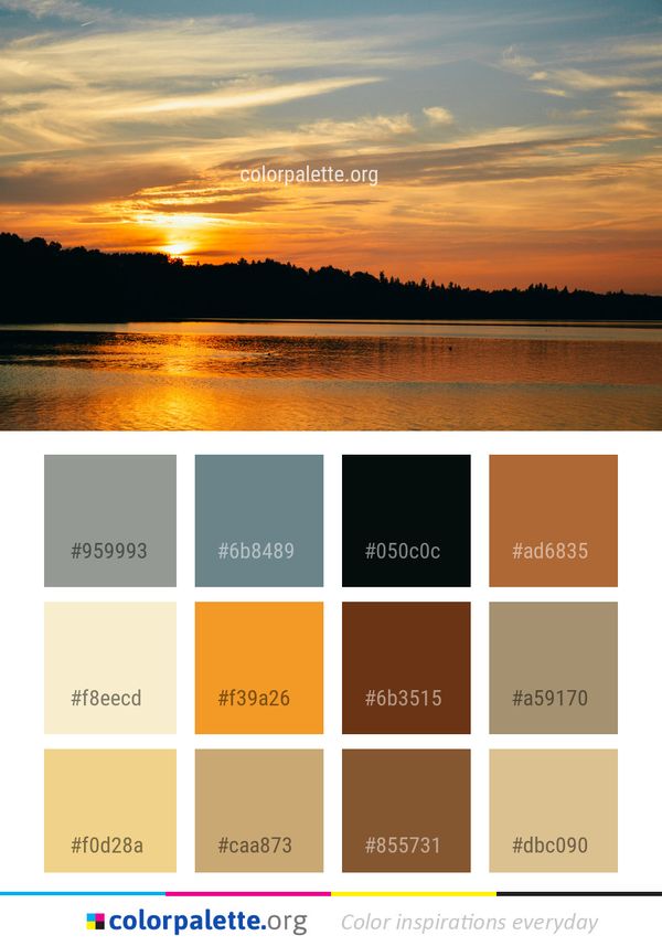 Sky Afterglow Horizon Color Palette