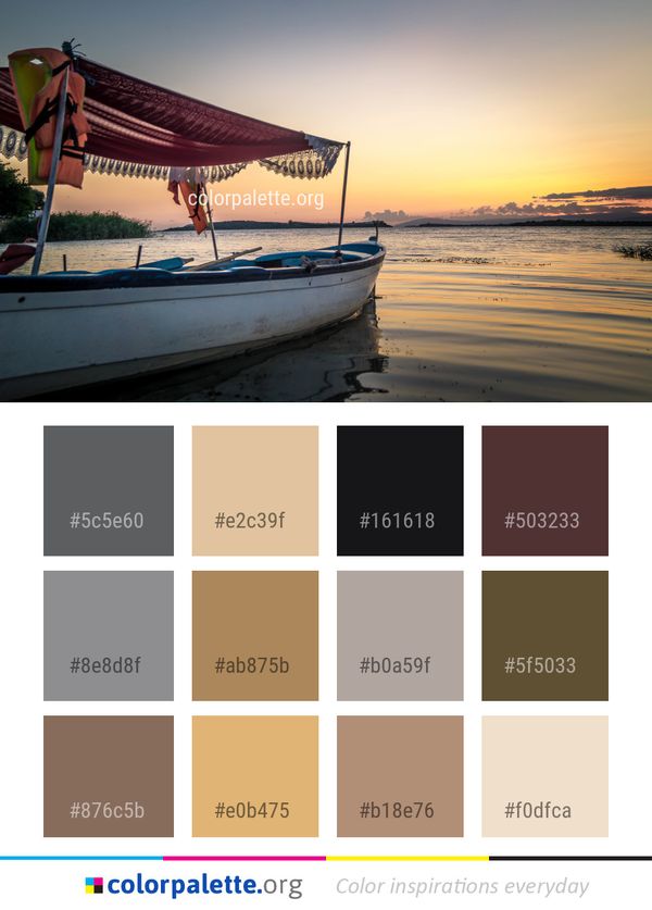 Sky Reflection Body Of Water Color Palette