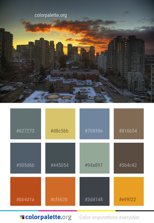 Cityscape Sky City Color Palette