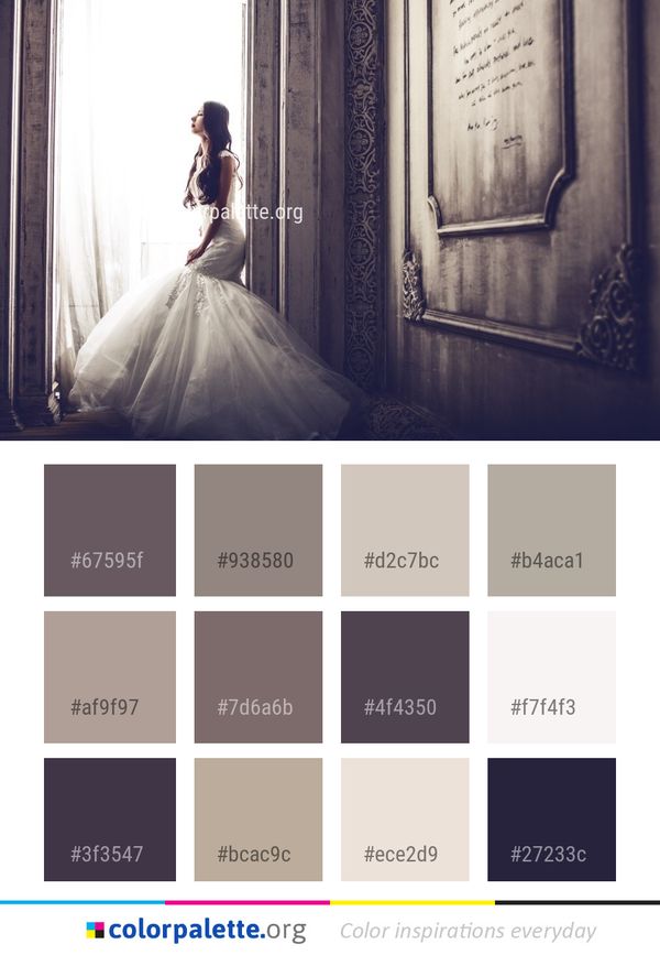Gown Bride Dress Color Palette