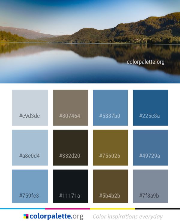 Reflection Water Nature Color Palette