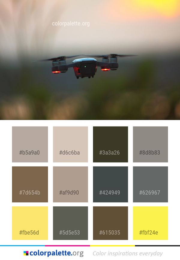 Sky Airplane Aircraft Color Palette