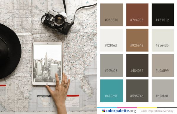 Wall Font Flooring Color Palette